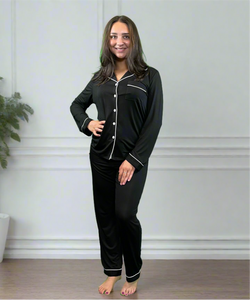 Adaptive Velcro® Bamboo Pajama Set for Elderly or Women with Arthritis or Poor Manual Dexterity