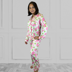 Luxurious Bamboo Pickleball Classic Long Sleeve Bamboo Pajama Set